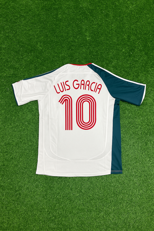 Luis Garcia Liverpool 2006 2007 White Retro Jersey