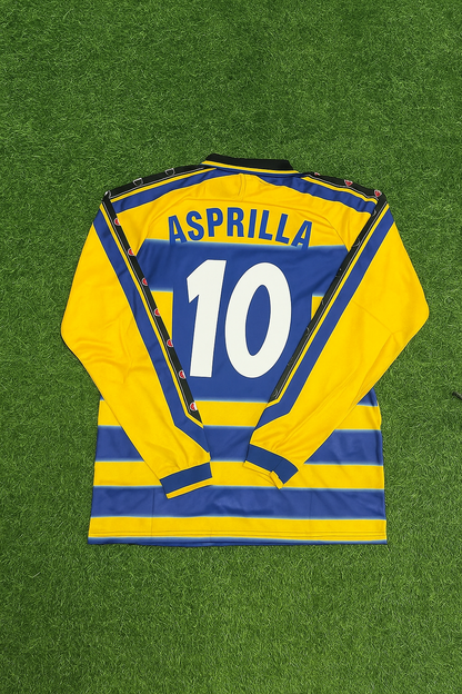 Maillot de football rétro manches longues Faustino Asprilla Parme 1999/2000