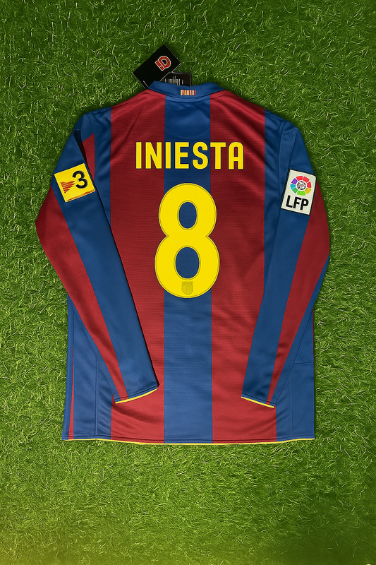 Andres Iniesta Barcelona 2007 Retro Football Jersey