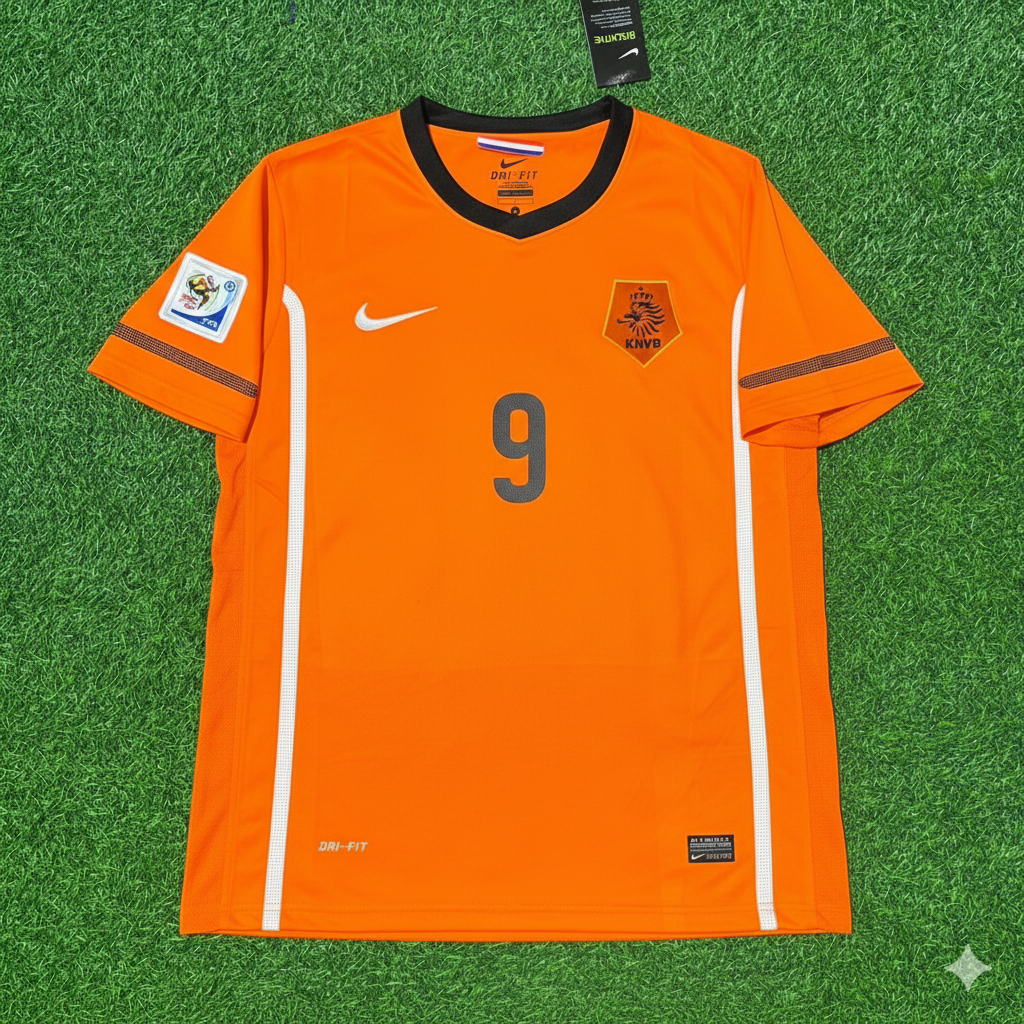 Dirk Kuyt Netherlands Retro Football Jersey Kit