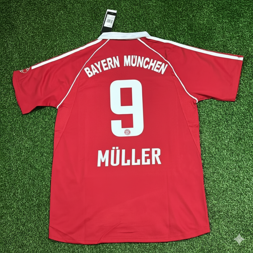 Gerd Müller Bayern Munich Retro Red Retro Football Jersey Kit