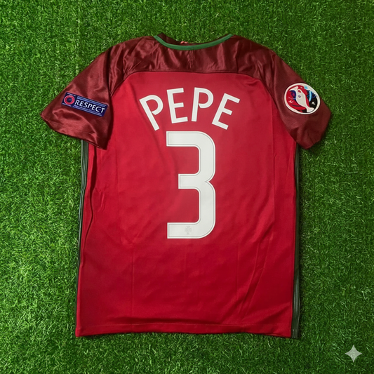 Pepe Portugal EURO 2016 Final Retro Jersey Trikot Maglia