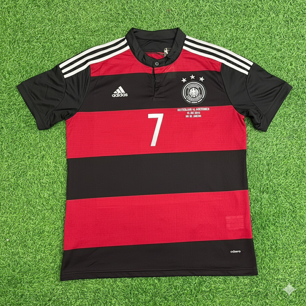 Bastian Schweinsteiger Germany Deutschland 2014 World Cup Brazil Black Red Retro Jersey Trikot Soccer Shirt