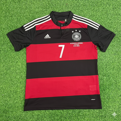 Bastian Schweinsteiger Germany Deutschland 2014 World Cup Brazil Black Red Retro Jersey Trikot Soccer Shirt