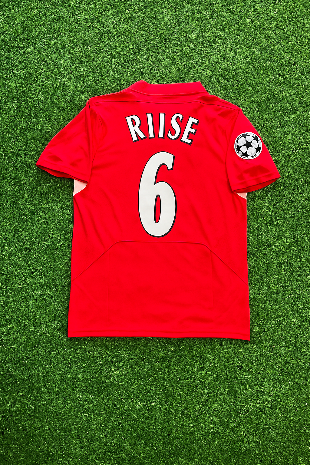 John Arne Riise 6 – Liverpool 2005 Champions League Final Red Retro Jersey Trikot Soccer Shirt