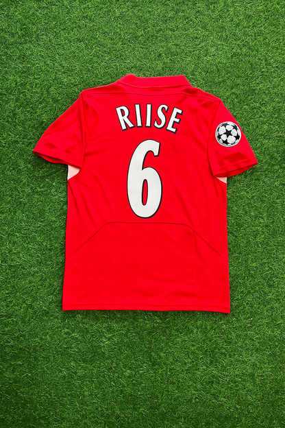 John Arne Riise 6 – Liverpool 2005 Champions League Final Red Retro Jersey Trikot Soccer Shirt