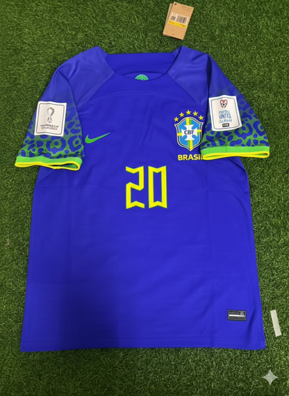 Hulk Brazil 2022 World Cup Retro Football Jersey