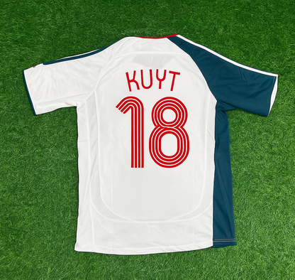 Dirk Kuyt Liverpool 2006 2007 White Retro Jersey