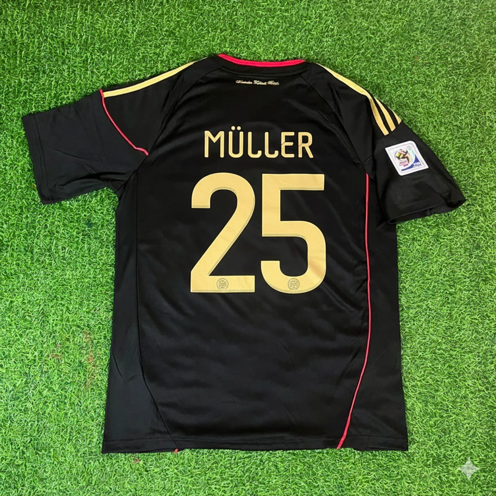 Thomas Müller - Germany Deutschland 2010 World Cup Black Jersey Trikot