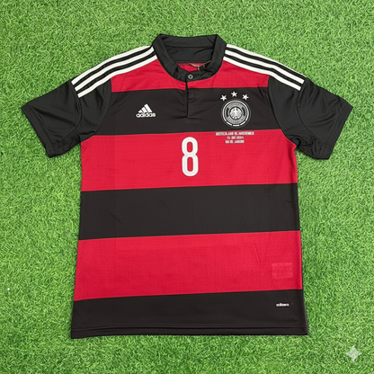 Mesut Özil Germany Deutschland 2014 World Cup Brazil Black Red Retro Jersey Trikot Soccer Shirt