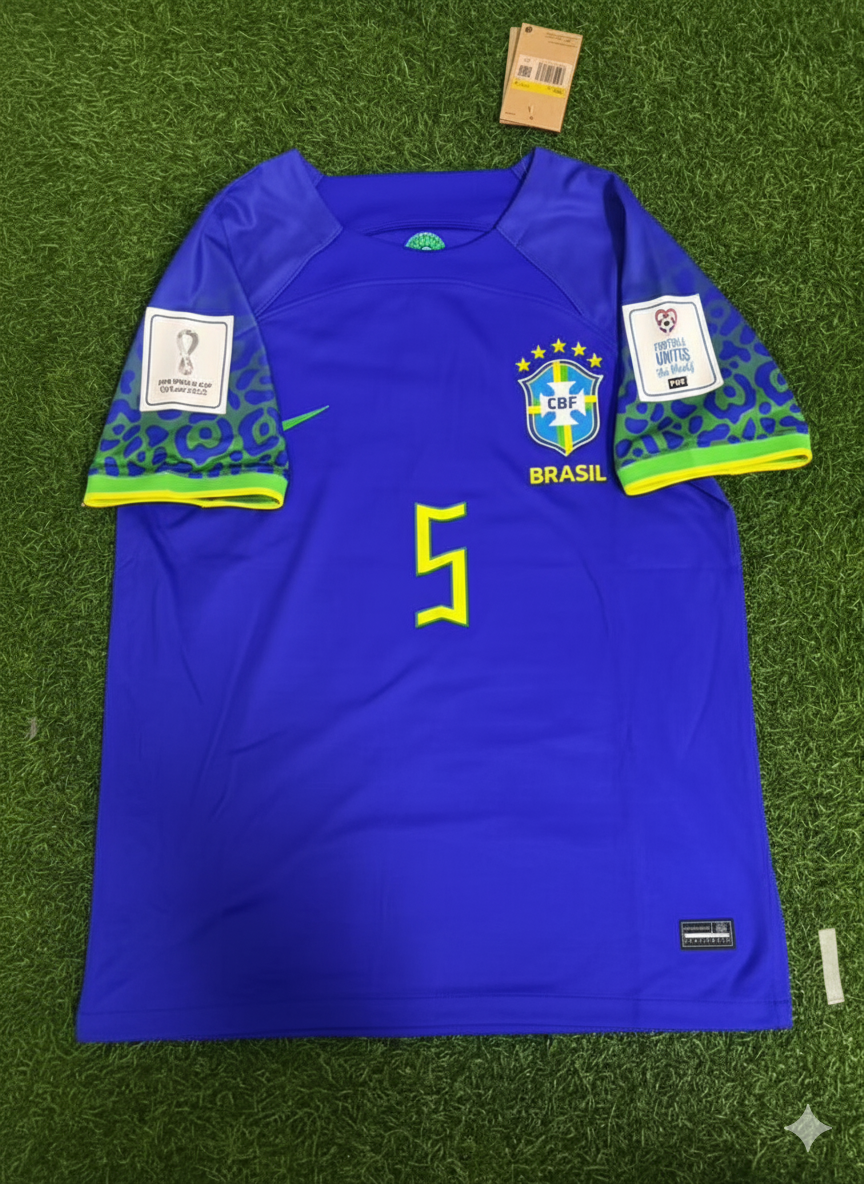 Casemiro Brazil 2022 World Cup Retro Football Jersey