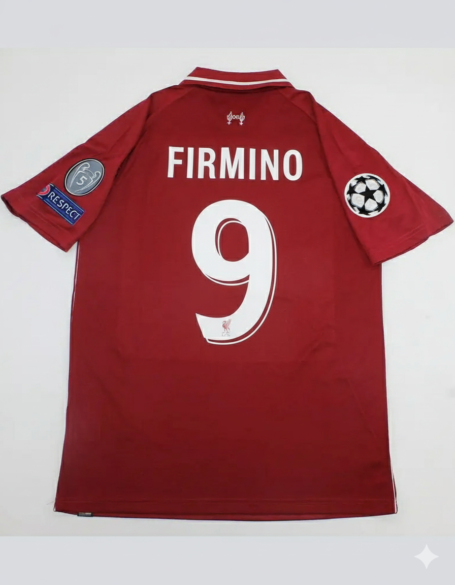 Roberto Firmino Liverpool 2019 CL Final Retro Kit Jersey Trikot Maillot Maglia