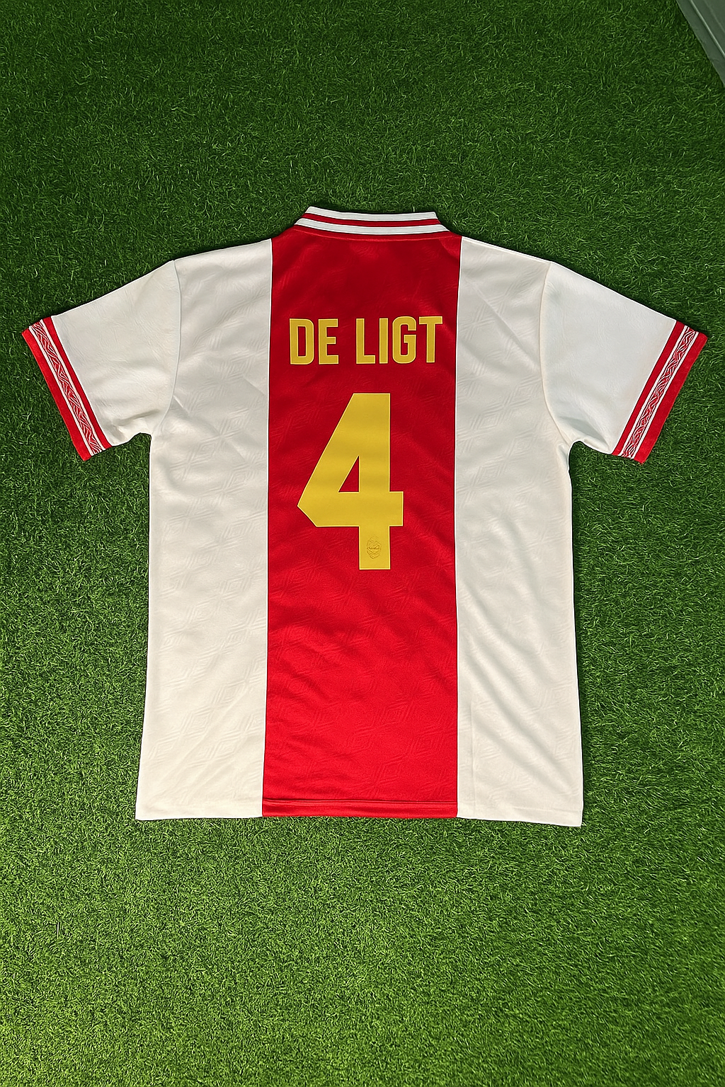 Matthijs de Ligt Ajax rétro maillot d'impression doré maillot de football Trikot