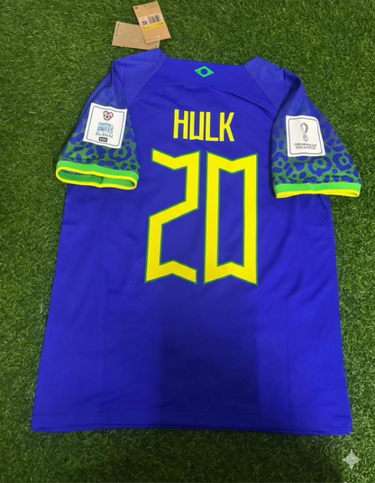 Hulk Brazil 2022 World Cup Retro Football Jersey