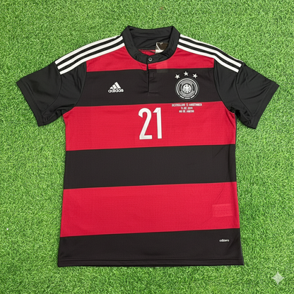 Marco Reus Germany Deutschland 2014 World Cup Brazil Black Red Retro Jersey Trikot Soccer Shirt