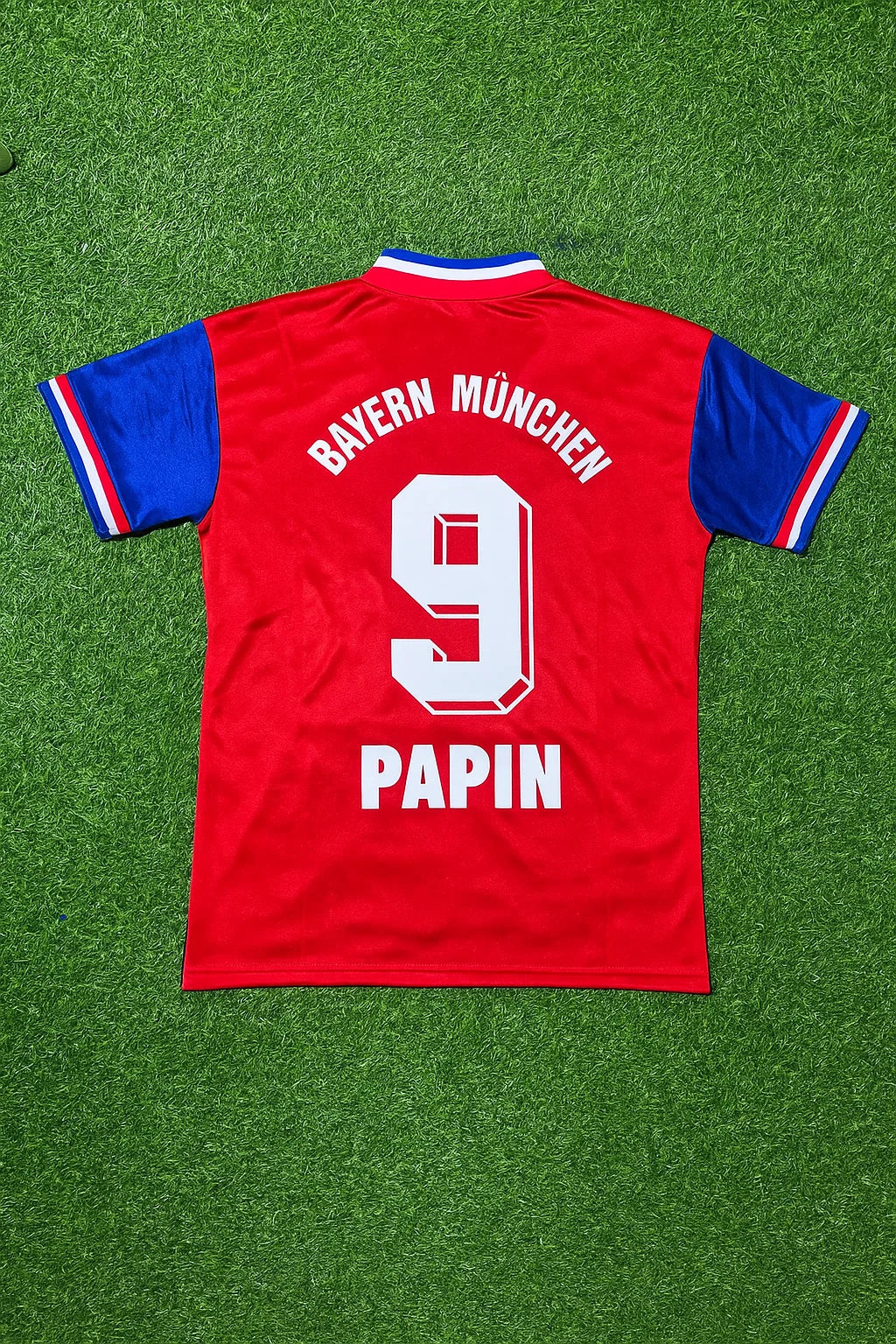 Jean Pierre Papin Bayern München 1993 1995 Retro Fußballtrikot Kit