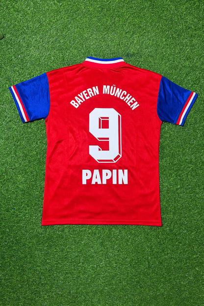 Jean Pierre Papin Bayern München 1993 1995 Retro Fußballtrikot Kit