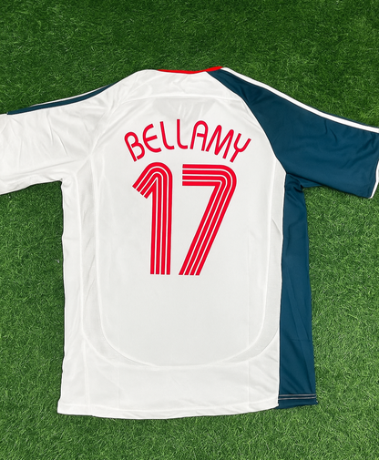 Craig Bellamy Liverpool 2006 2007 White Retro Jersey