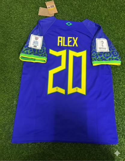 Alex de Souza Brazil Retro Football Jersey