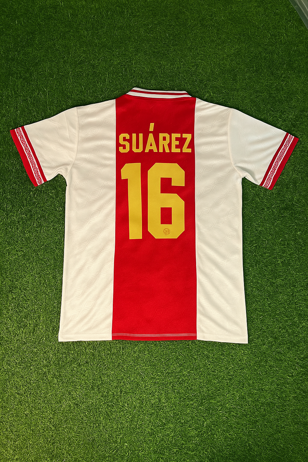 Luis Suarez Ajax Retro Golden Printing Jersey Trikot Soccer Shirt