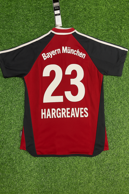 Owen Hargreaves Bayern Munich 2001/2002 Red Retro Football Jersey