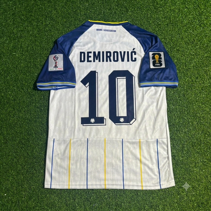 Ermedin Demirovic Bosnia and Herzegovina 2026 World Cup White Football Jersey