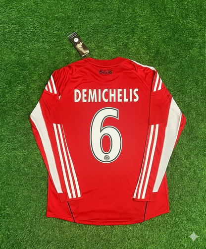 Martin Demichelis FC Bayern Munich 2010/11 Red Retro Trikot Jersey Trikot Soccer Shirt