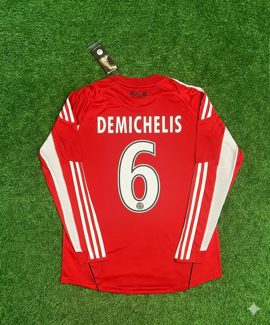 Martin Demichelis FC Bayern Munich 2010/11 Red Retro Trikot Jersey Trikot Soccer Shirt