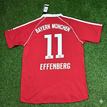 Stefan Effenberg Munich Red Retro Football Jersey Kit