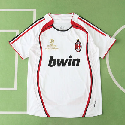 A.C. Milan 06/07 Away White Retro Jersey Trikot Soccer Shirt