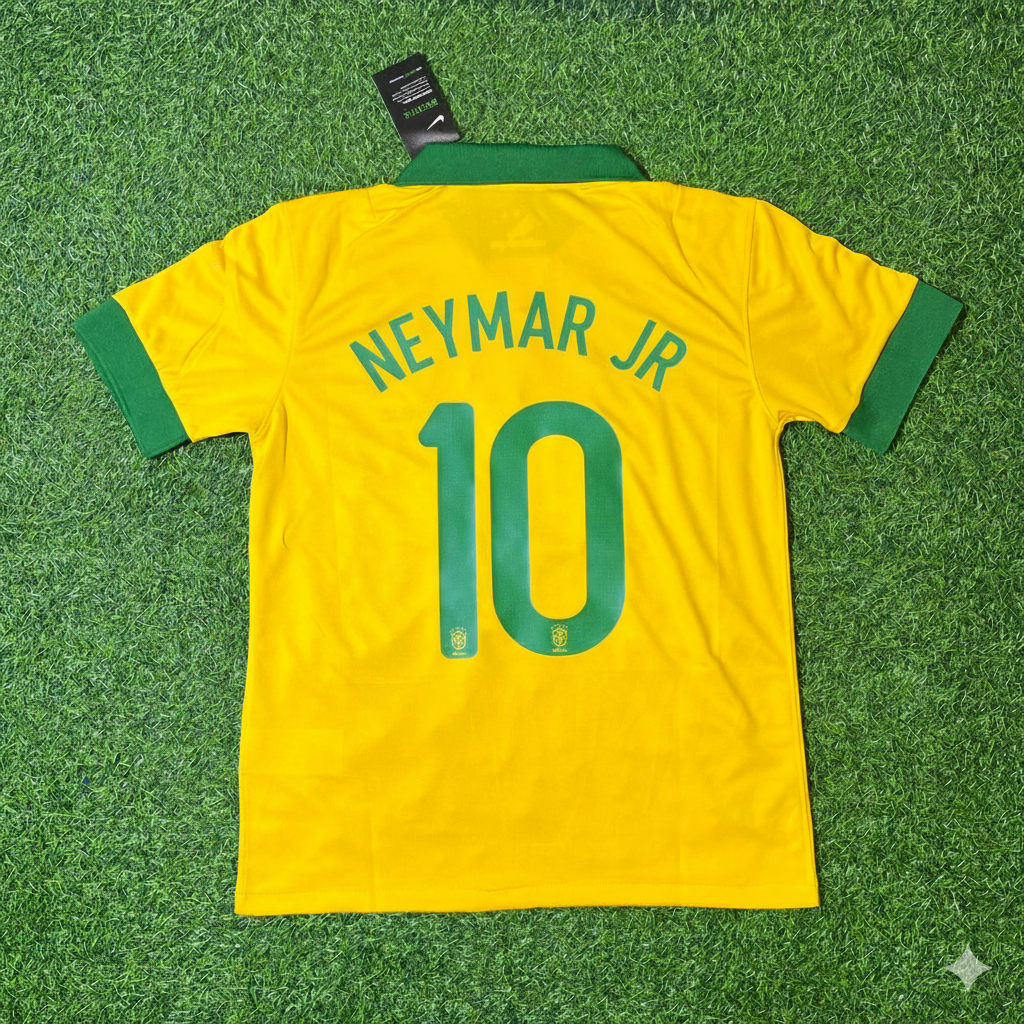 Neymar Jr. Brasilien Retro-Fußballtrikot
