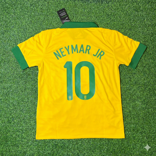 Neymar Jr. Brasilien Retro-Fußballtrikot
