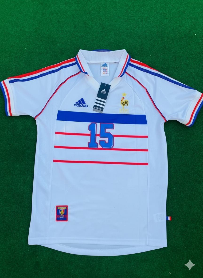 Lilian Thuram France 1998 World Cup Retro Jersey Maillot Trikot