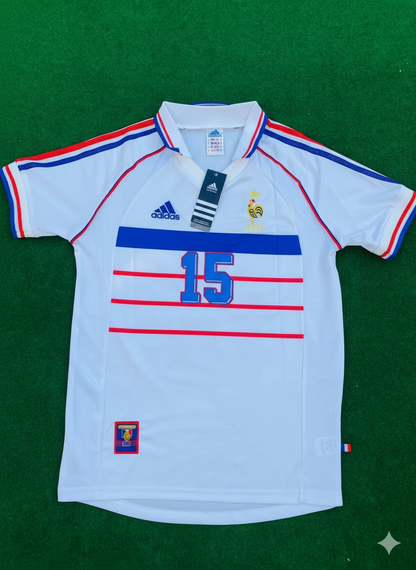 Lilian Thuram France 1998 World Cup Retro Jersey Maillot Trikot