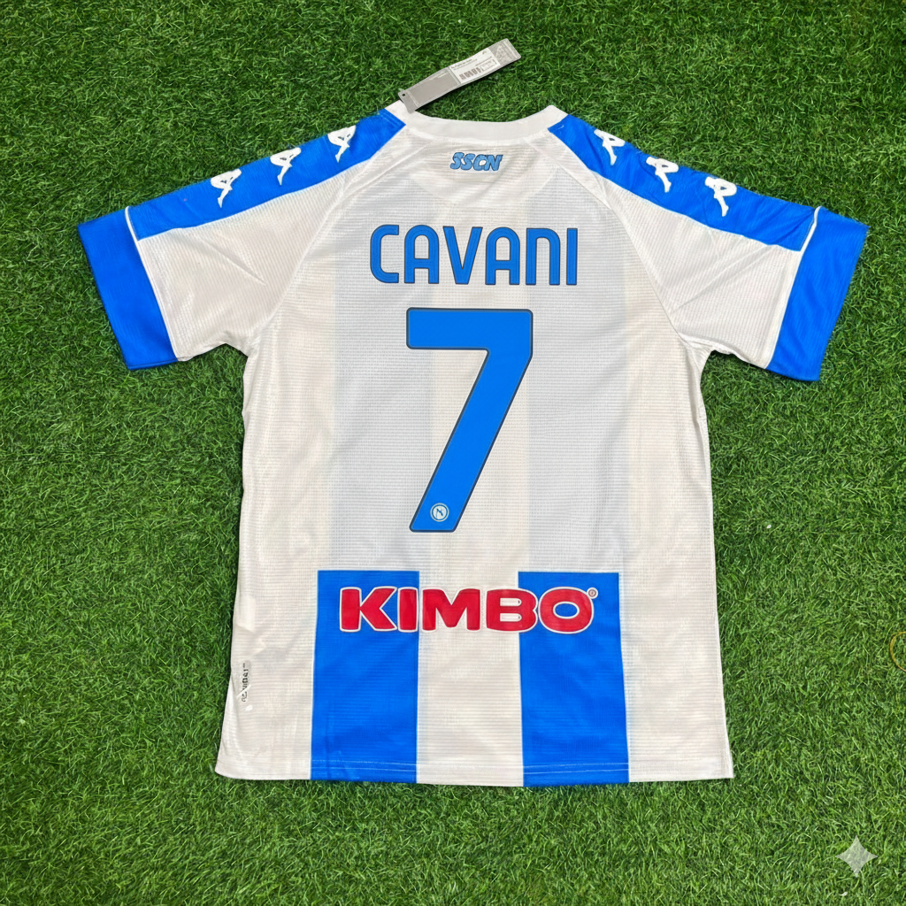 Edinson Cavani Napoli 2020/2021 Home Football Jersey Kit