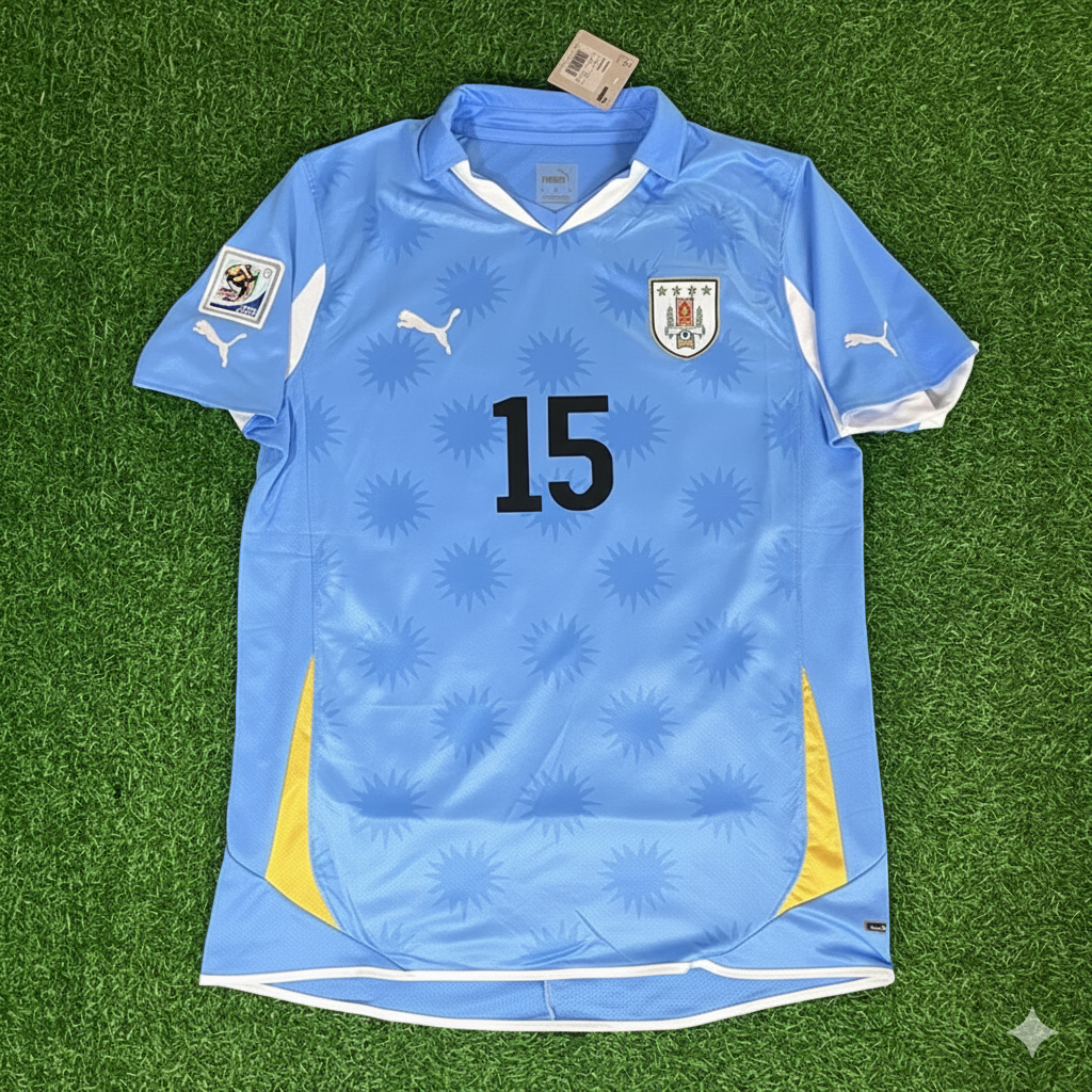 Federico Valverde Uruguay 2010 South Africa World Cup Blue Retro Jersey