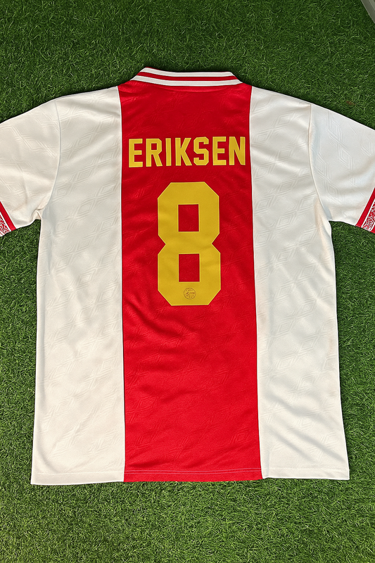 Cristian Eriksen Ajax Retro Golden Printing Jersey Trikot Soccer Shirt
