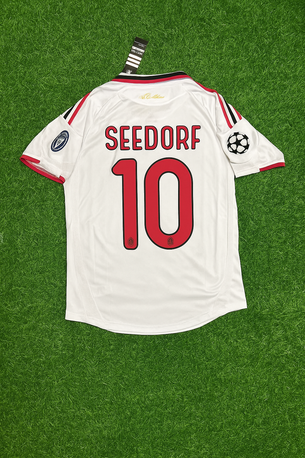 Clarence Seedorf Milan 2009 2010 Season White Retro Jersey Trikot Maillot