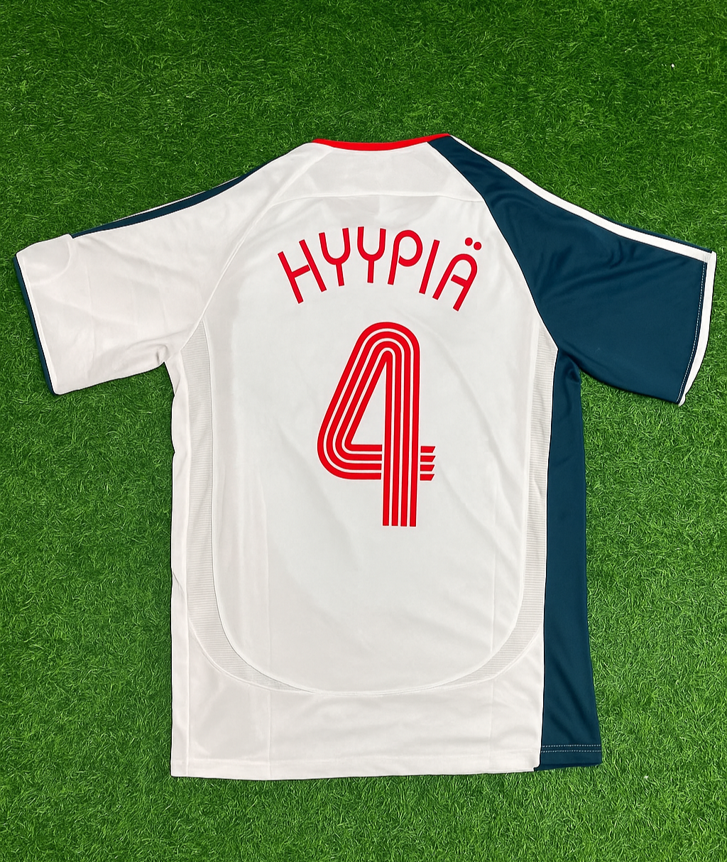 Sami Hyppiä Liverpool 2006 2007 White Retro Jersey