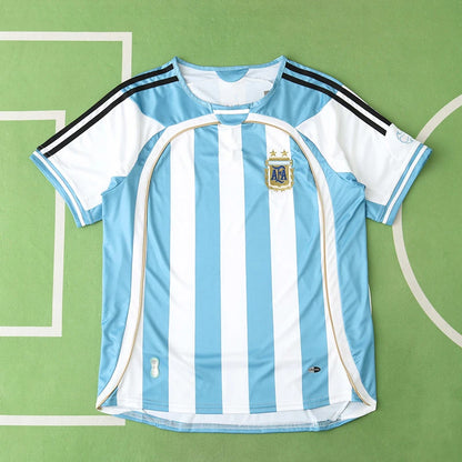 Argentina 2006 Season Home Retro Jersey Trikot Soccer Shirt