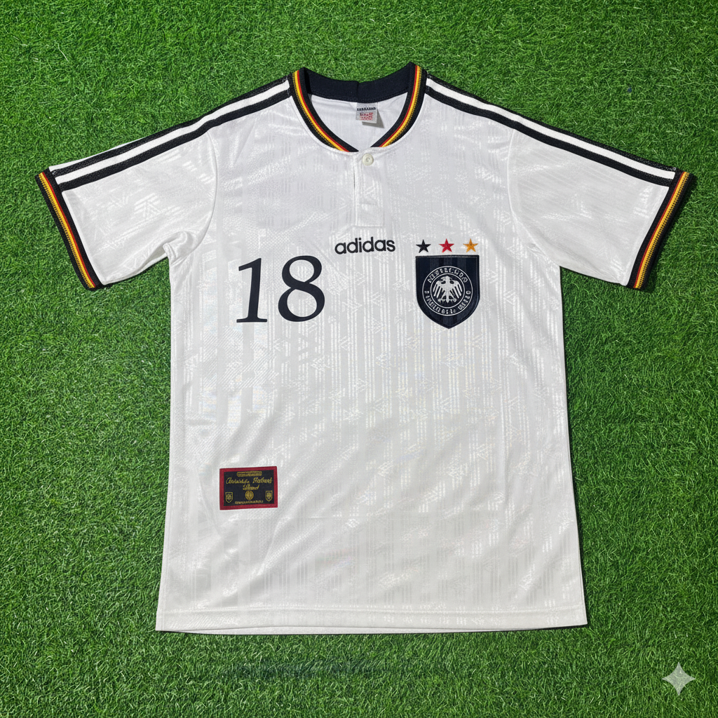 Jürgen Klinsmann Deutschland EM 1996 Finale Heim Retro Fußballtrikot Set