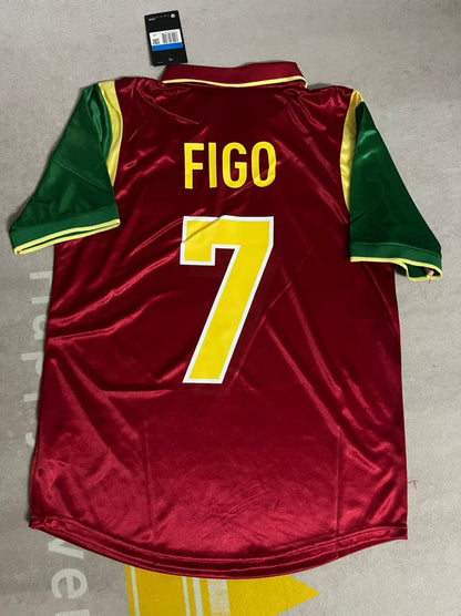 Luis Figo Portugal 1998 World Cup Retro Jersey