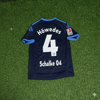 Benedikt Höwedes Schalke 04 Retro Away Heimtrikot 10-11 Rot Fußball Trikot