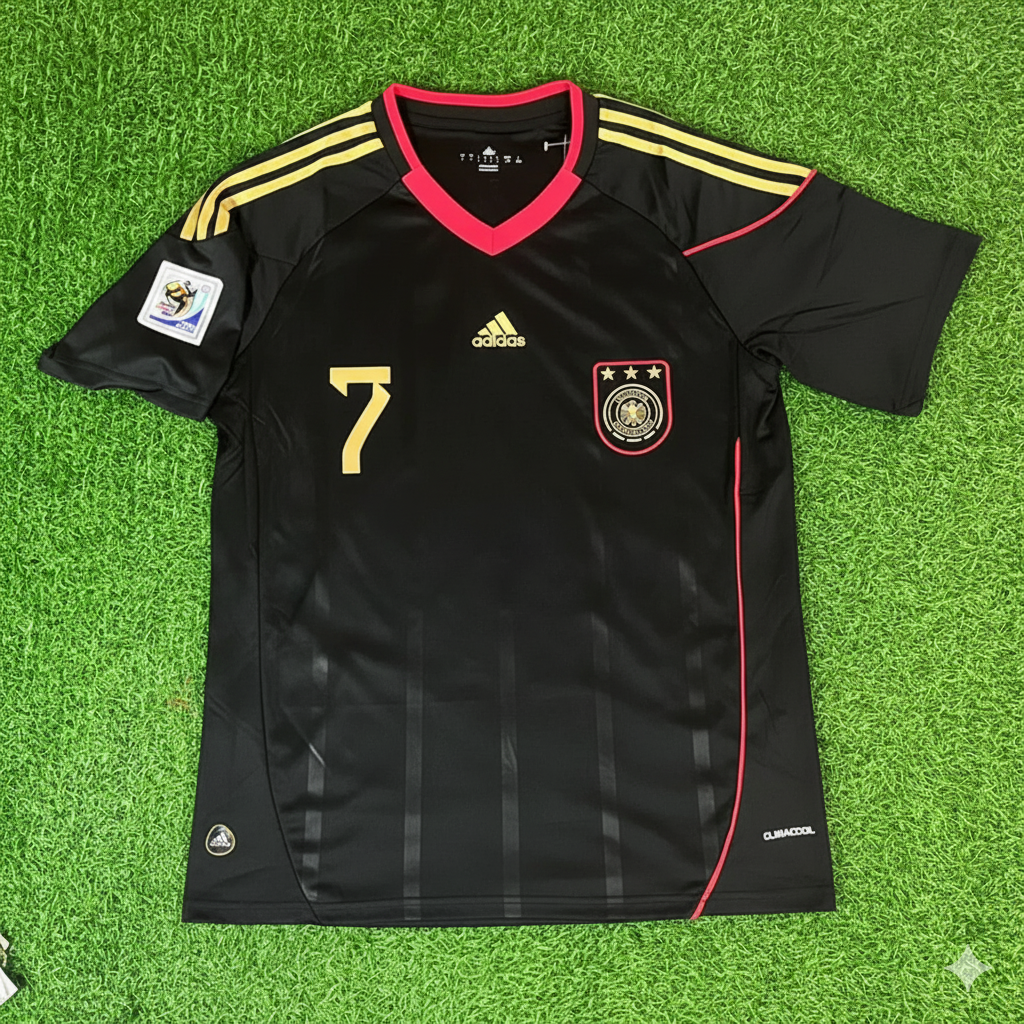 Bastian Schweinsteiger - Germany Deutschland 2010 World Cup Black Jersey Trikot