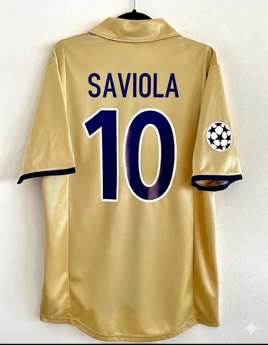Javier Saviola 10 Barcelone 2001 2002 Saison Maillot rétro Maillot Trikot Maglia Maillot de football