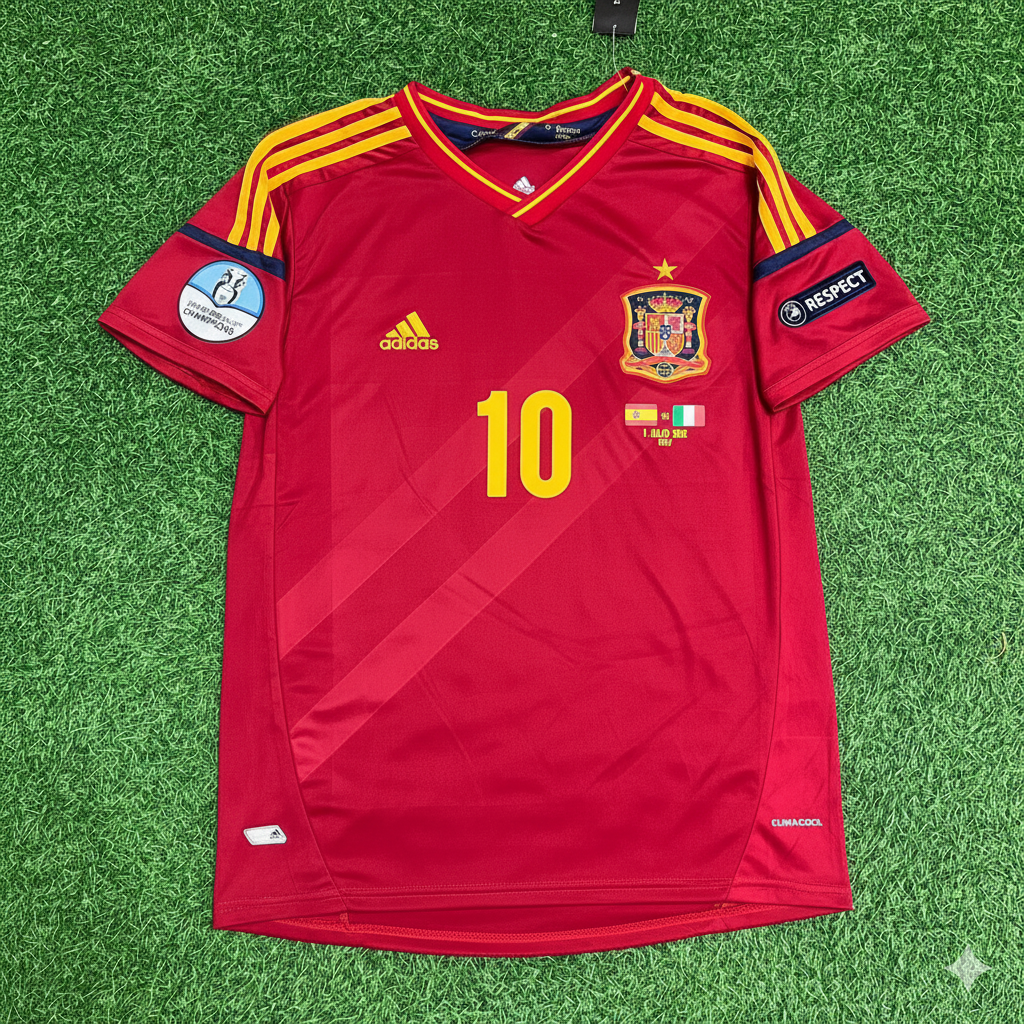 Cesc Fabregas Spain EURO 2012 Final Retro Football Jersey Kit