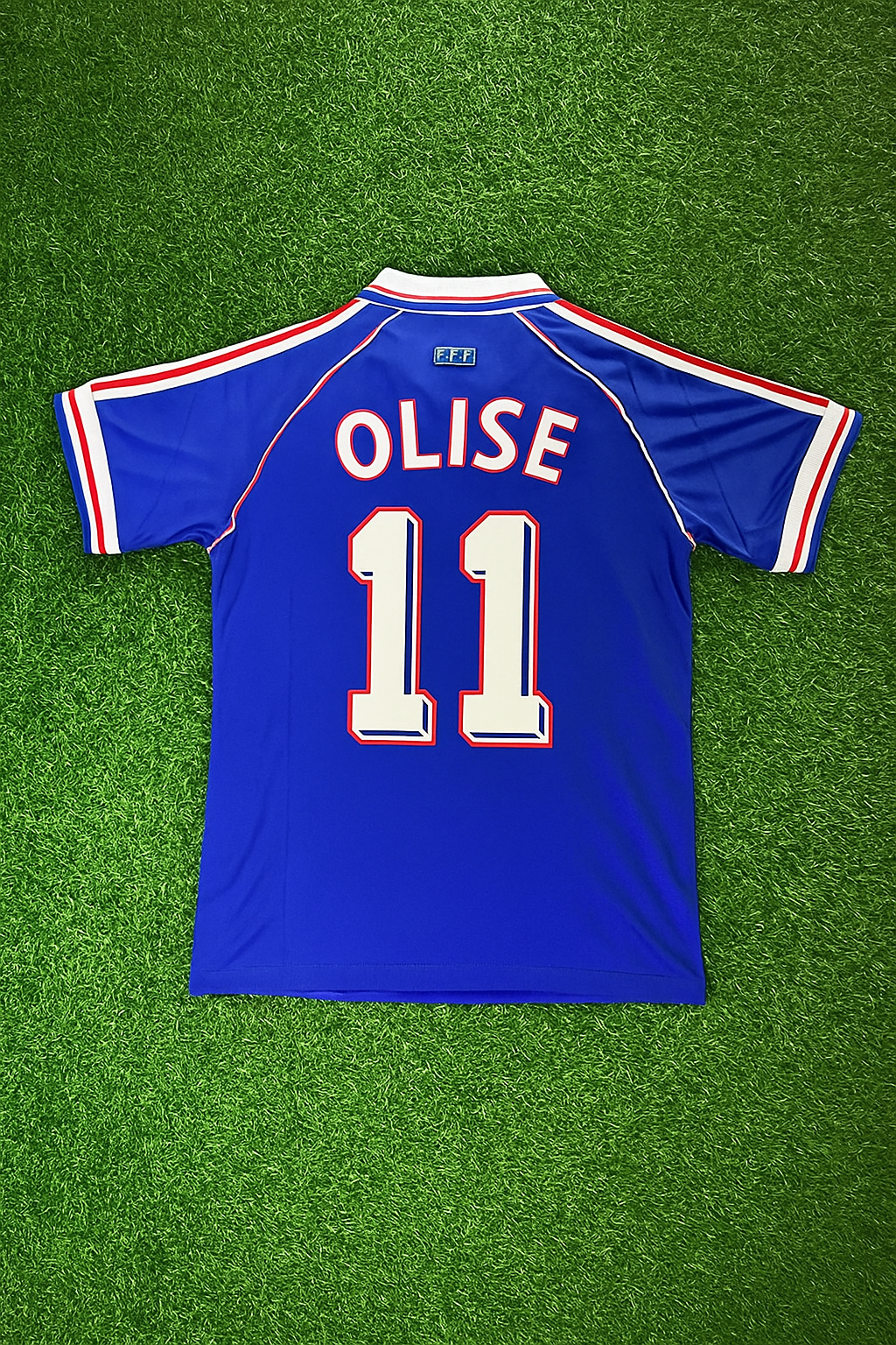 Michael Olise France 1998 World Cup Retro Football Jersey Maillot Trikot Soccer Shirt