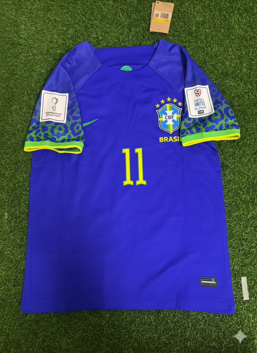 Philippe Coutinho Brazil 2022 World Cup Retro Football Jersey