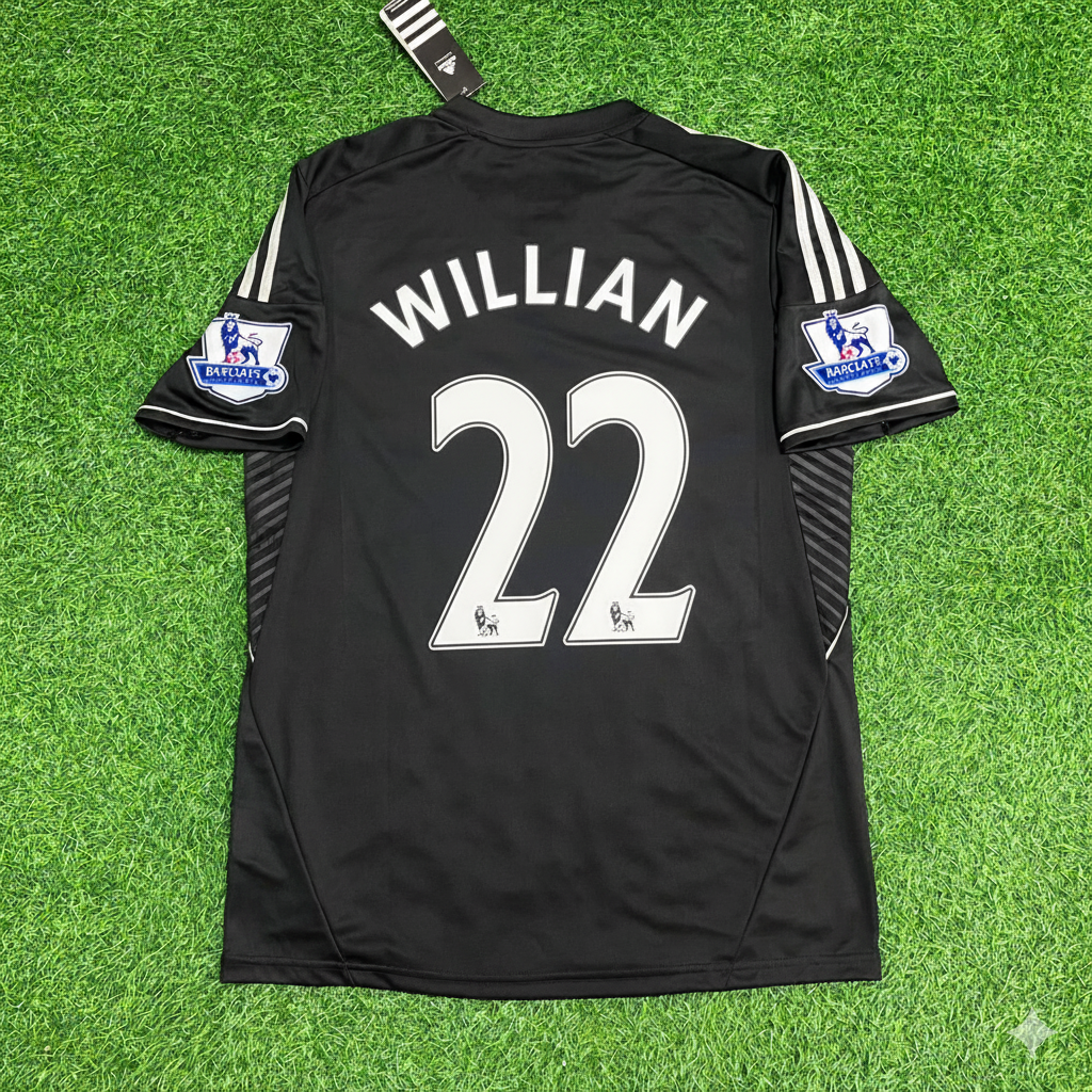 Willian Chelsea 2013-14 Black Retro Football Jersey Kit