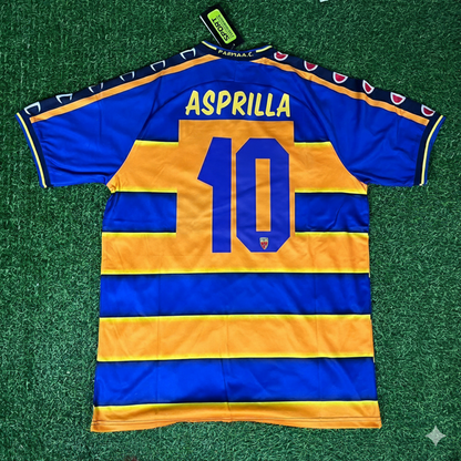 Faustino Asprilla Parma Calcio 98-99 Retro Jersey Maillot Trikot Soccer Shirt